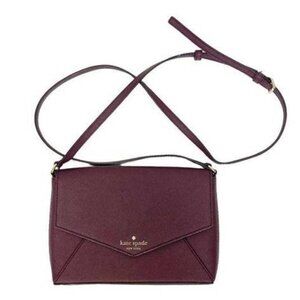 Kate Spade Cedar Street Envelope Crossbody Burgundy